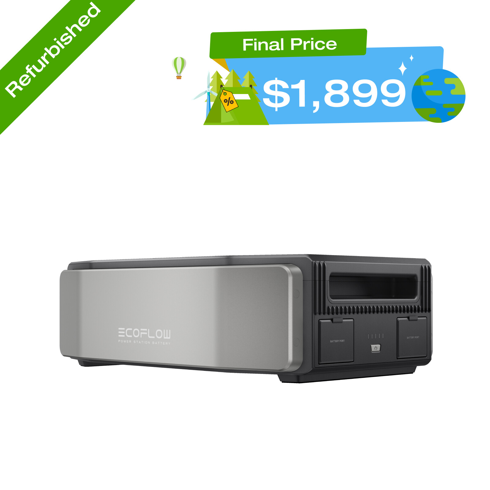 EcoFlow DELTA Pro Ultra Power Station Smart Extra Battery, Certified Refurbished gallery