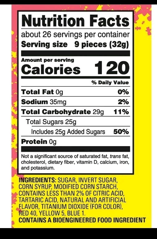 4X SOUR PATCH KIDS Watermelon Soft Chewy Candy Family Size Bag OVER 7LBS gallery