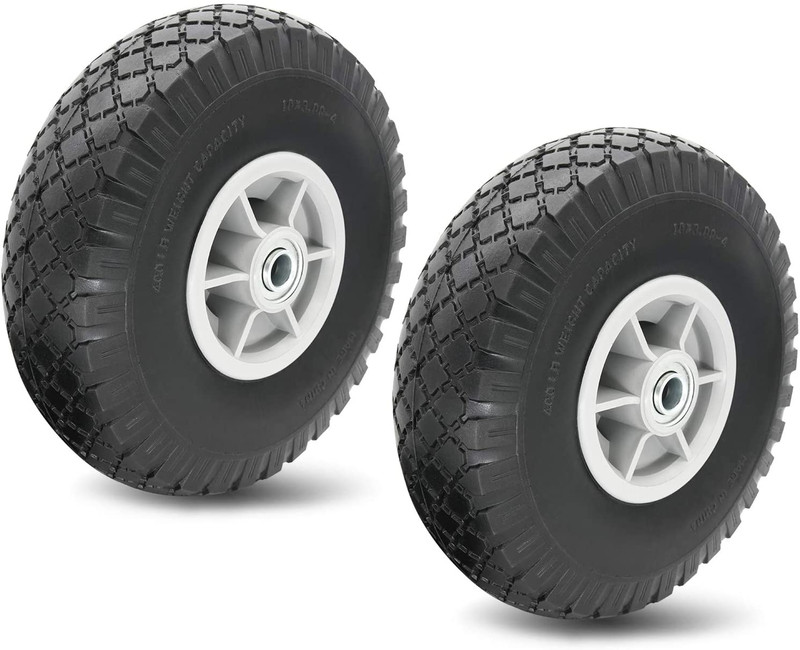 10" Flat Free Solid Tire Wheel，For Dolly Handtruck Cart，10" Flat Free Tires Air gallery