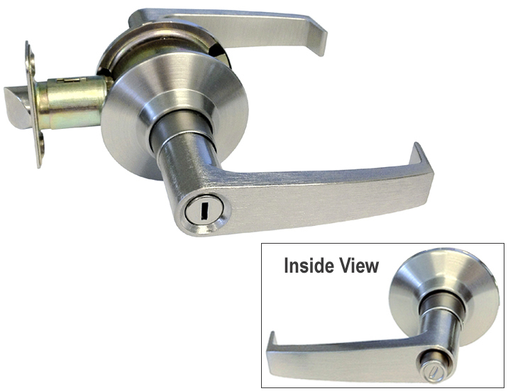 Privacy Satin Nickel Handicap Lever Handle Door Lock knobs bedroom bathroom gallery