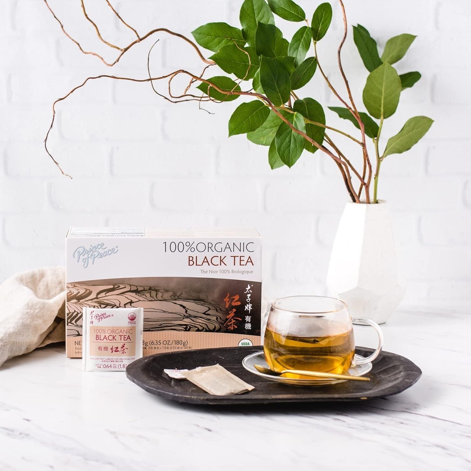 100% Organic Black Tea- 5 Boxes-100 Tea Bags Each Box -invigorating Tea gallery