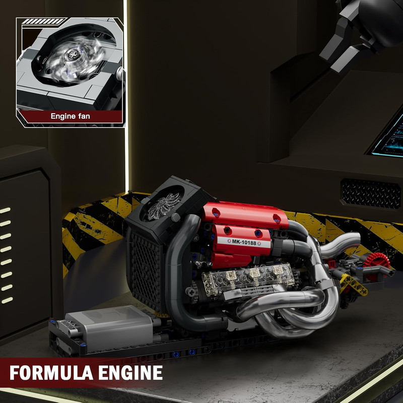 Formula One Engine Building Blocks, Motor Model Building Toys, Car Combustion En gallery