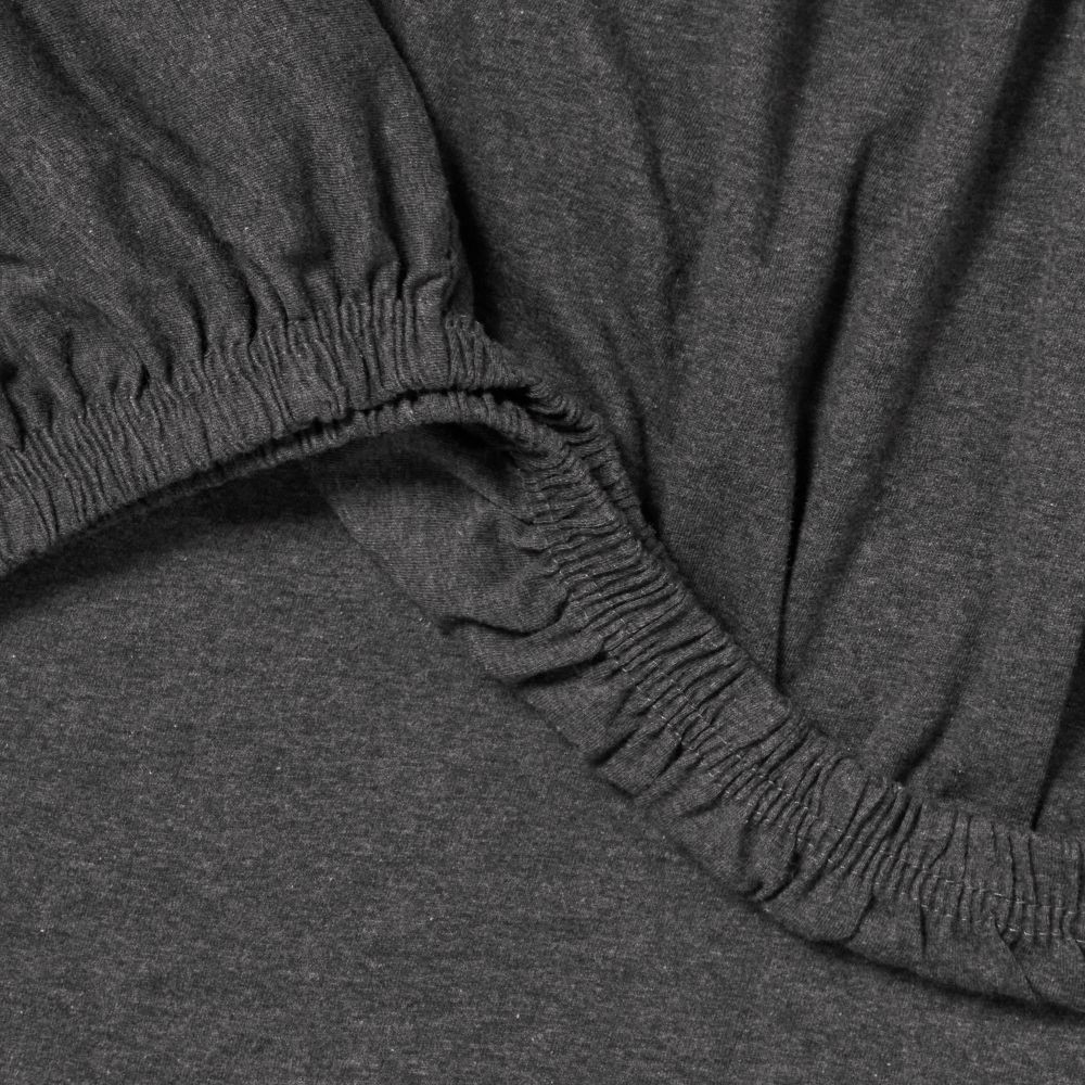 Queen Cotton Jersey Sheet Set Heather Charcoal - Threshold: 4-Piece, gallery
