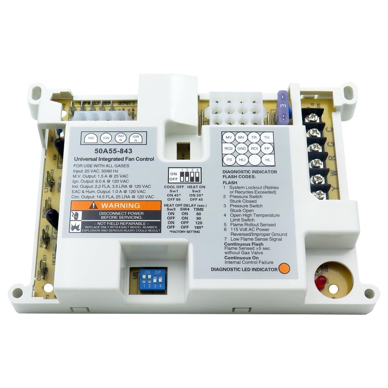 50A50-474 Universal Furnace Control Circuit Board Replacement for White Rodgers gallery