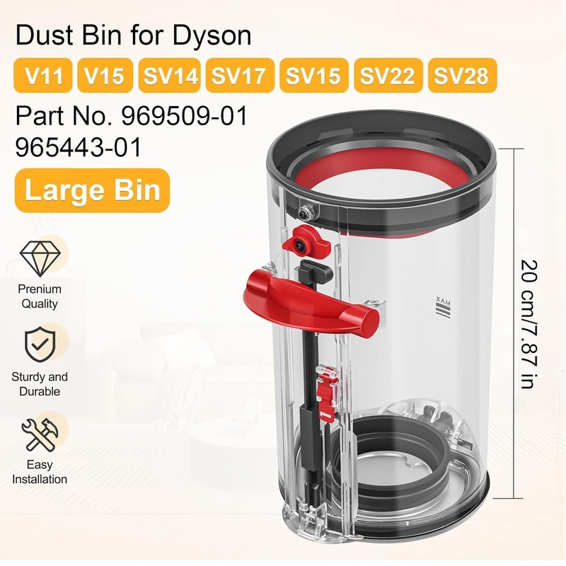 Dust Bin Replacement for Dyson V11 V15 SV14 SV15 SV22 SV17 SV28 Vacuum Cleaner C gallery