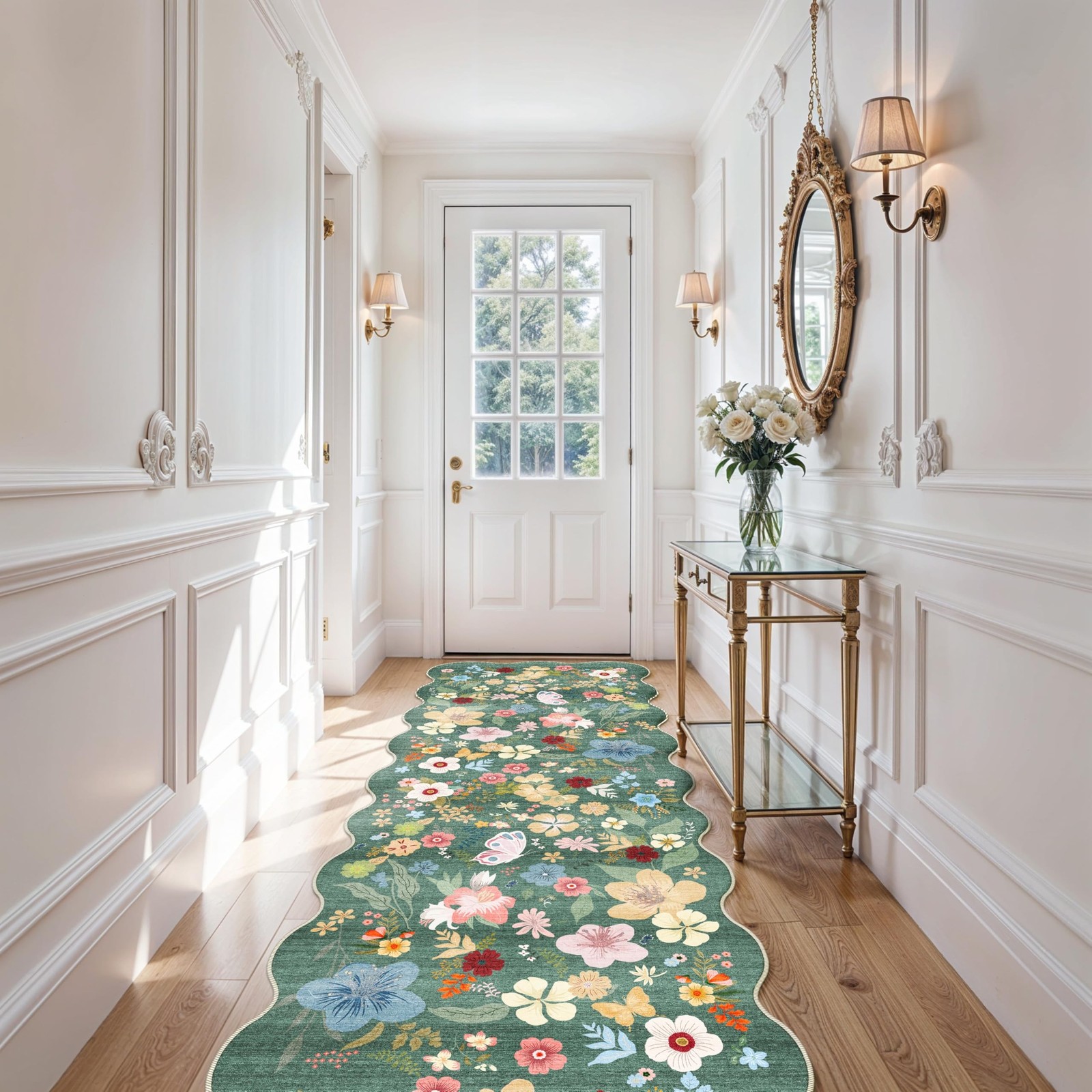 RUUGME Washable Runner Rug 3x10 - Indoor Low Pile Hallway Rugs Non-Slip Soft ... gallery