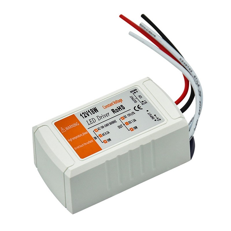 LED Driver AC 120V/240V to DC 12V Transformer Power Adapter Home Converter 18W gallery