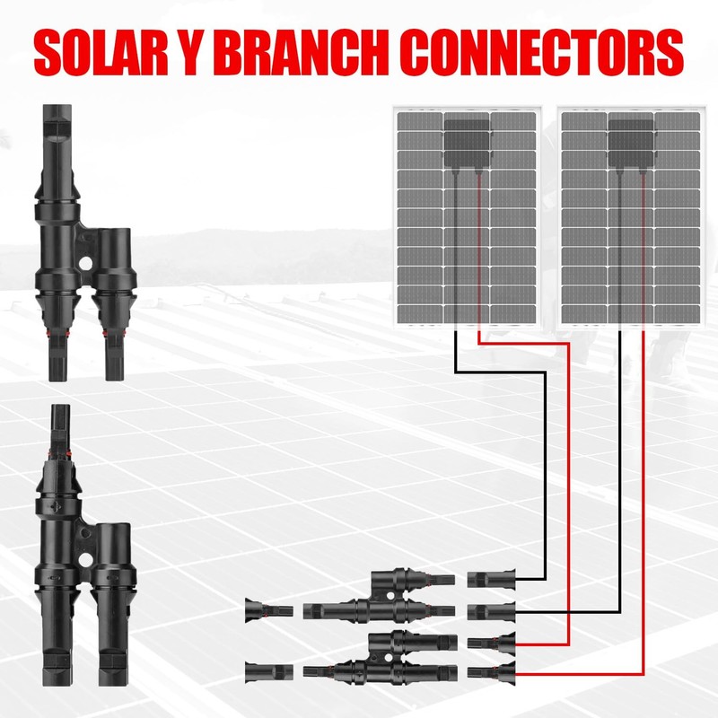 Solar Crimper Tool Kit with Y Connector - 24 PCS Solar Tools for PV MC4 Conne... gallery