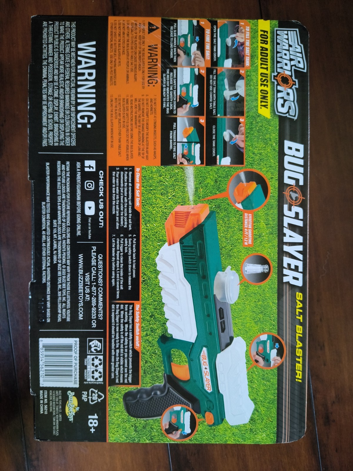 Bug Slayer Salt Blaster Bug Killer Fly Stopper Pistol Gun with Safety gallery
