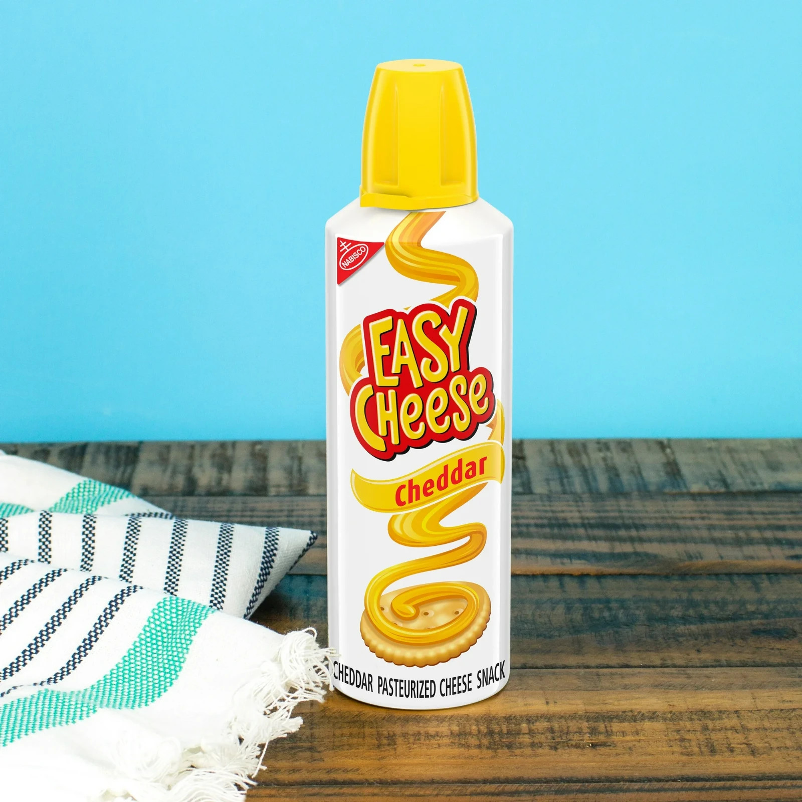 (3 pack) Easy Cheese Cheddar Cheese Snack, 8 oz gallery