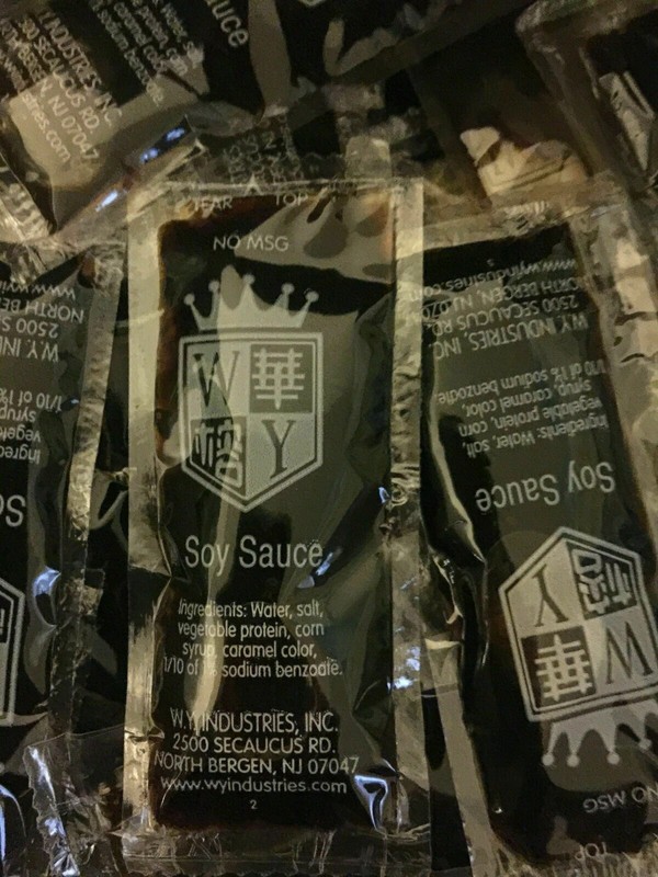 SOY SAUCE INDIVIDUAL PACKETS, WY BRAND CHINESE SOY SAUCE gallery