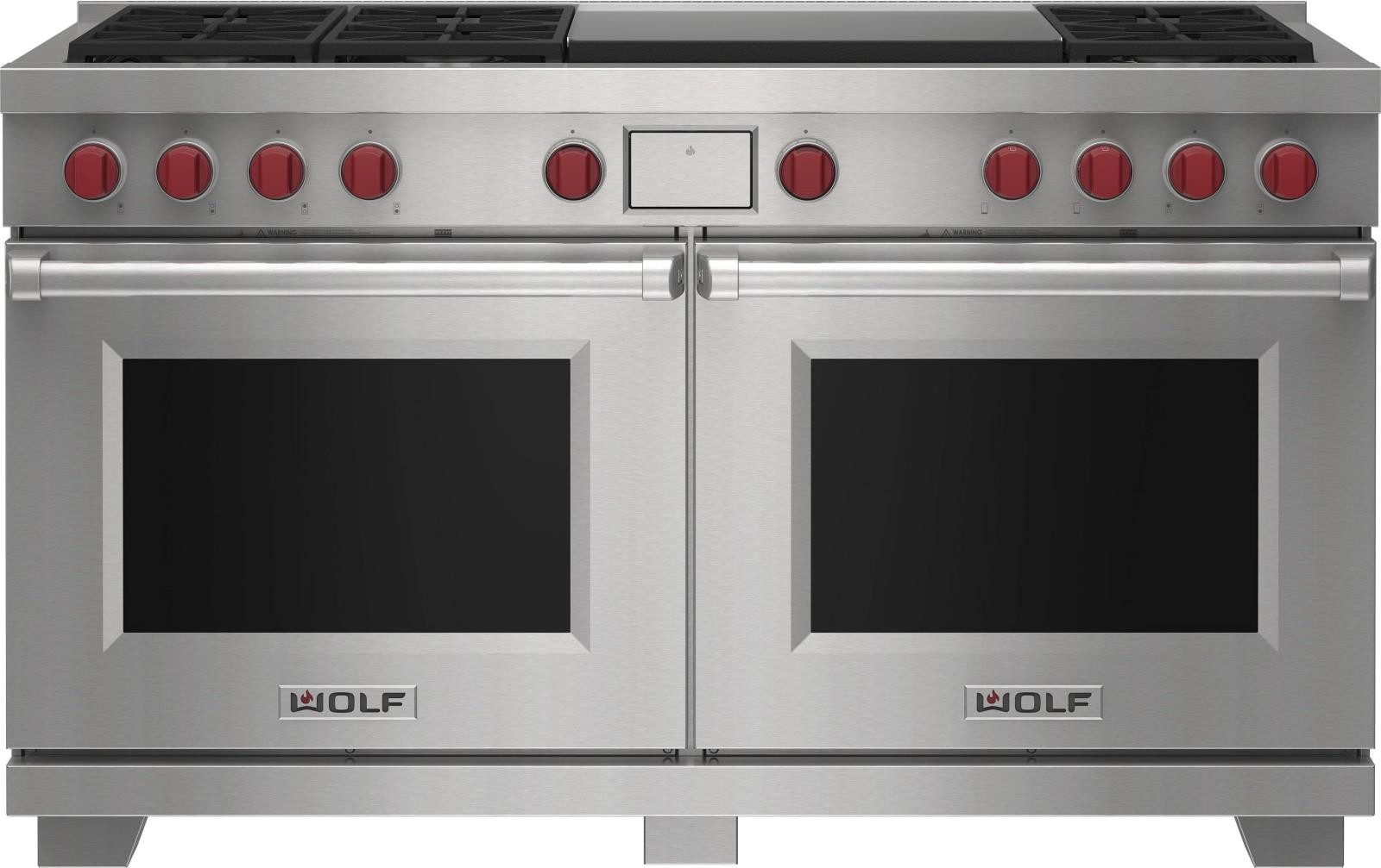 NIB Wolf M Series DF60650DGSP 60 Inch Freestanding Dual-Fuel NG Smart Range gallery