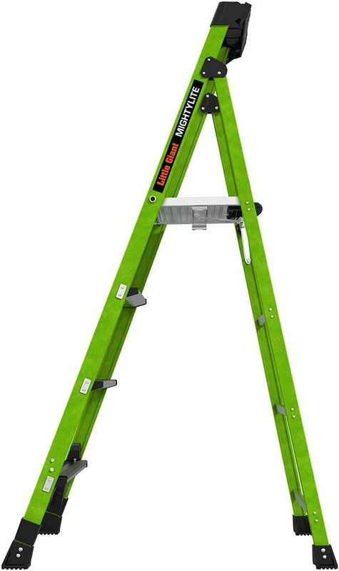 Ladders, Mightylite 2.0, 6' Stepladder with Ground Cue, Fiberglass, Type IAA, 37 gallery