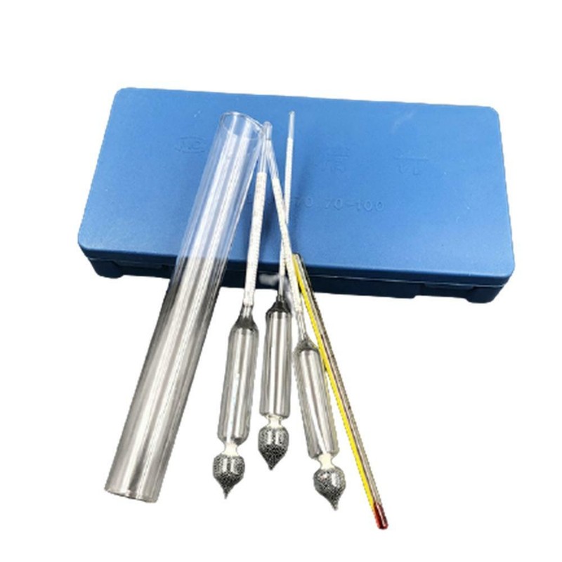 Precision Alcohol Hydrometer 0-100% Whisky Moonshine Distilling Meters Test Jar gallery