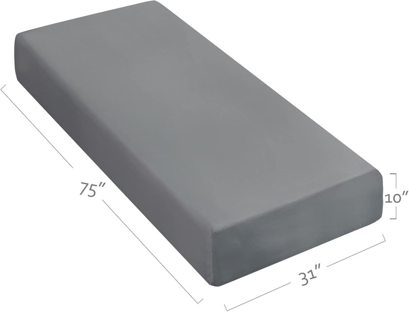 Cot Sheets 31" x 75"(Sheet Only), Fitted Sheet Ultra Small Single, Gray gallery