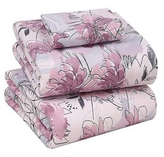 100% Cotton Percale Sheets Size – Crisp Cooling Bed Twin XL Lilac Floral