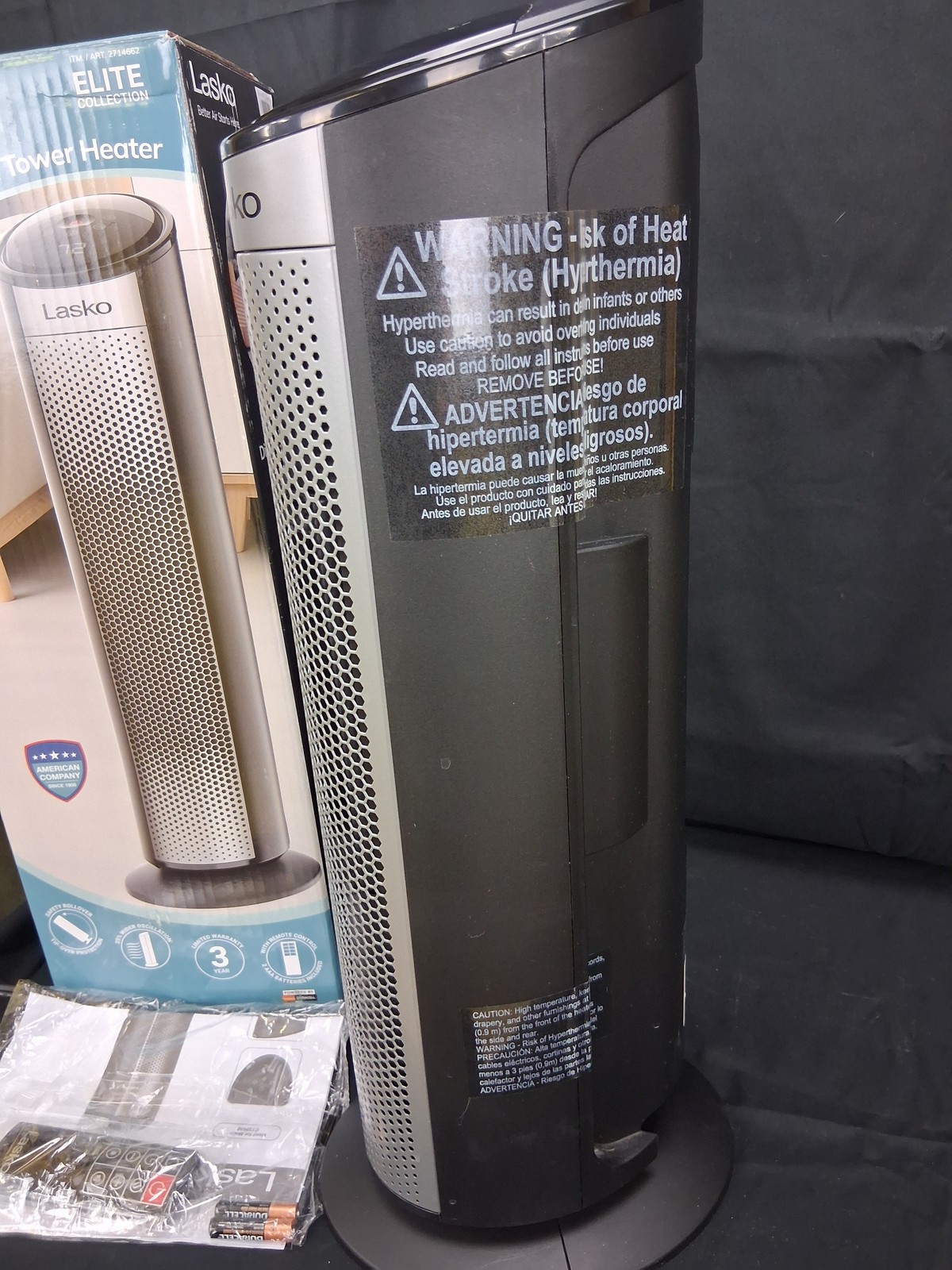 Lasko CT22498 Ceramic Tower Heater – Portable Electric Space Heater gallery