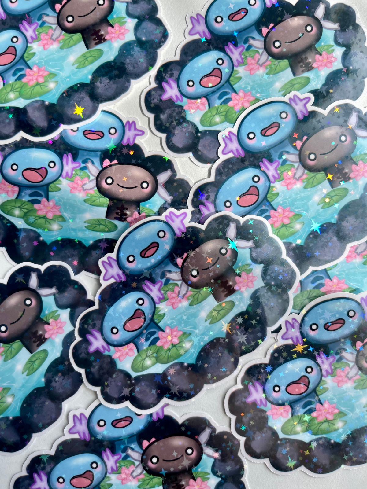 Wooper Sticker - Water Resistant Holographic Pokemon Sticker gallery