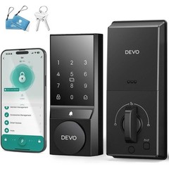 Smart Door Lock, Keyless Entry Deadbolt Bluetooth/Wi-Fi, Touchscreen App Control