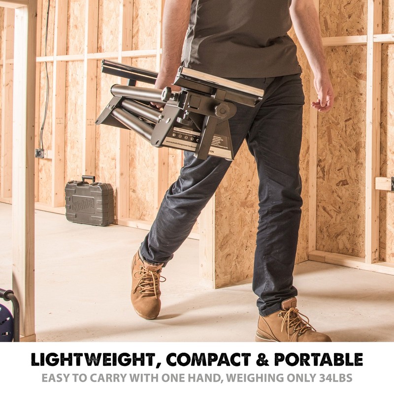 Evolution Universal Miter Saw Stand With Telescopic Arms and Folding Legs gallery