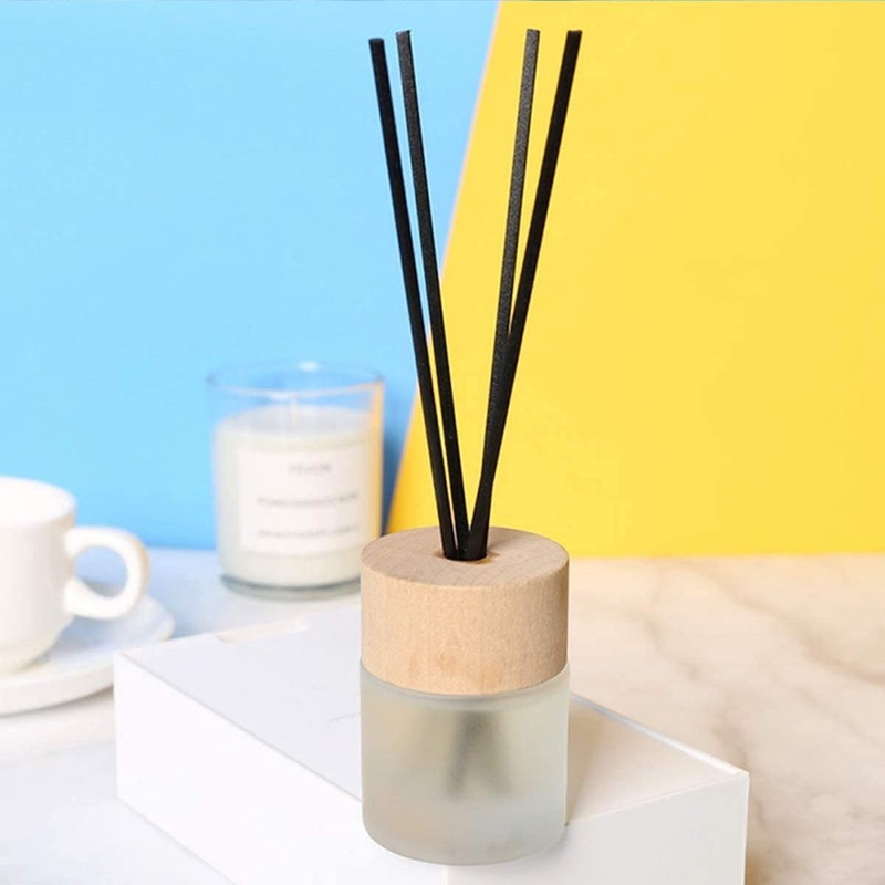 100PCS Reed Diffuser,7 Inch Aromatherapy Diffuser Black Fiber Sticks-Black Re... gallery