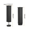 Adjustable Height Center Support Leg 6" Bed Support Legs Black gallery