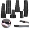 6PCS Universal Vacuum Hose Adapter Kit 33mm 35mm 38mm Vacuum Hose Connector ABS gallery