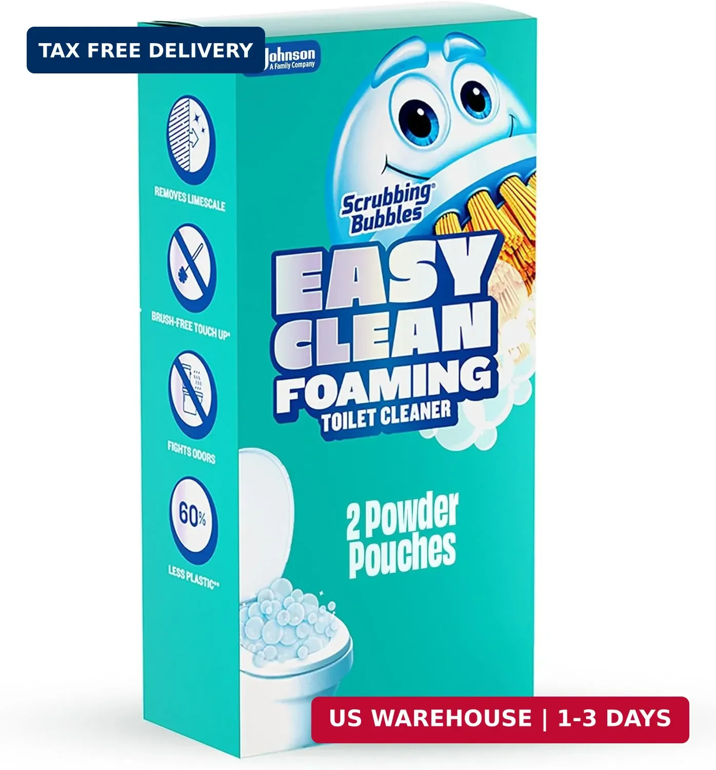 Scrubbing Bubbles Easy Clean Foaming Toilet Bowl Cleaner, Easy Drop In Powder Po gallery