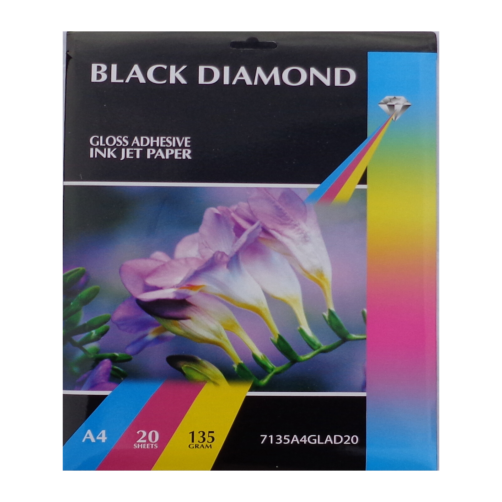 200 Sheets Black Diamond A4 135gsm Self Adhesive Glossy Paper gallery