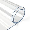 2mm Thick Clear Table Cover Protector 36 x 60 Inch, Plastic Table Cover Recta... gallery