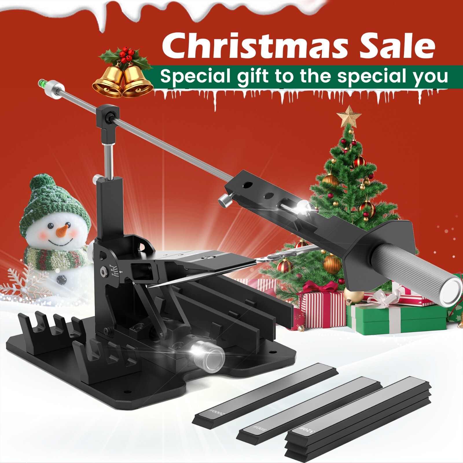 XARILK PRO Precision Knife Sharpener System GEN 2 W/Diamonds (320# 800# 2000#) gallery