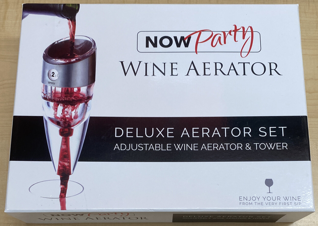 Adjustable 6 Speed Wine Aerator & Tower Deluxe Now Party gallery