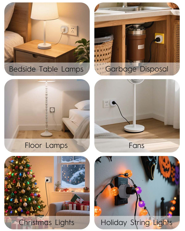 Remote Control Outlet Wireless Light Switch for Household Appliances, 200Ft Long gallery