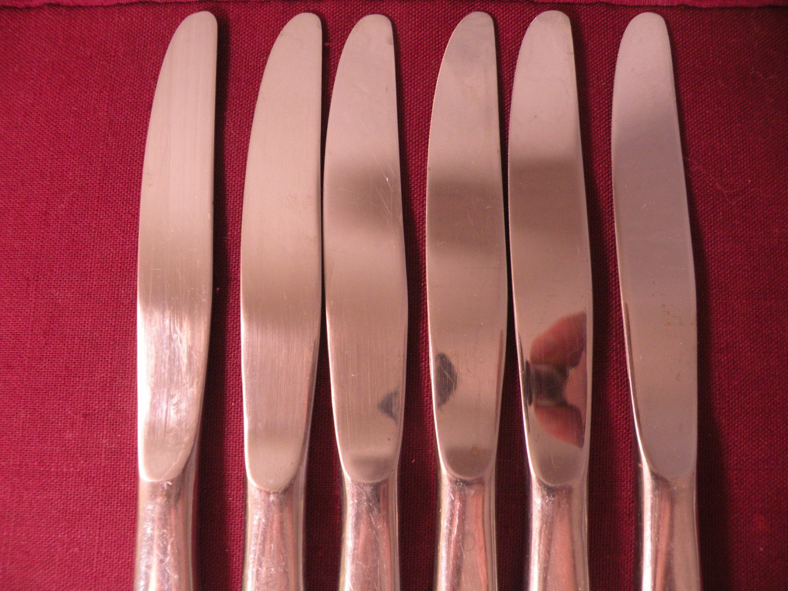 6 Dinner Knives Reed & Barton Barclay Glossy 18/8 Stainless Japan Knife 9" gallery