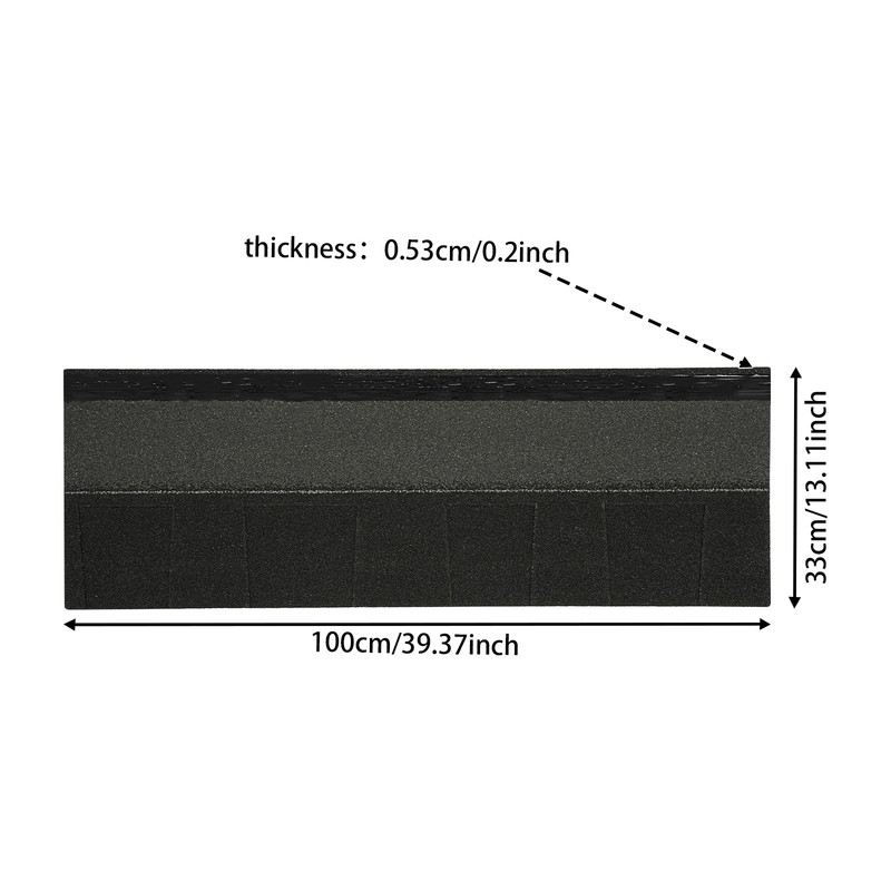16pcs Roofing Shingles Asphalt Shingles Roof Tile Sheds 40x13 in Carbon Black gallery