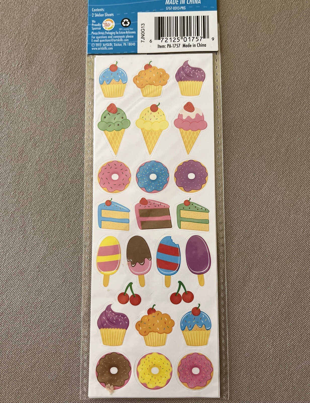 Sweet Treat Scented Stickers, 2 Sheets That Are 2 1/2” X 7 1/2”, New In Package! gallery