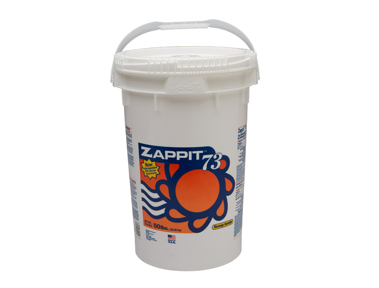 Zappit 73% Super Strength Pro Pool Shock 50 LB Bucket, 70% Available Chlorine gallery