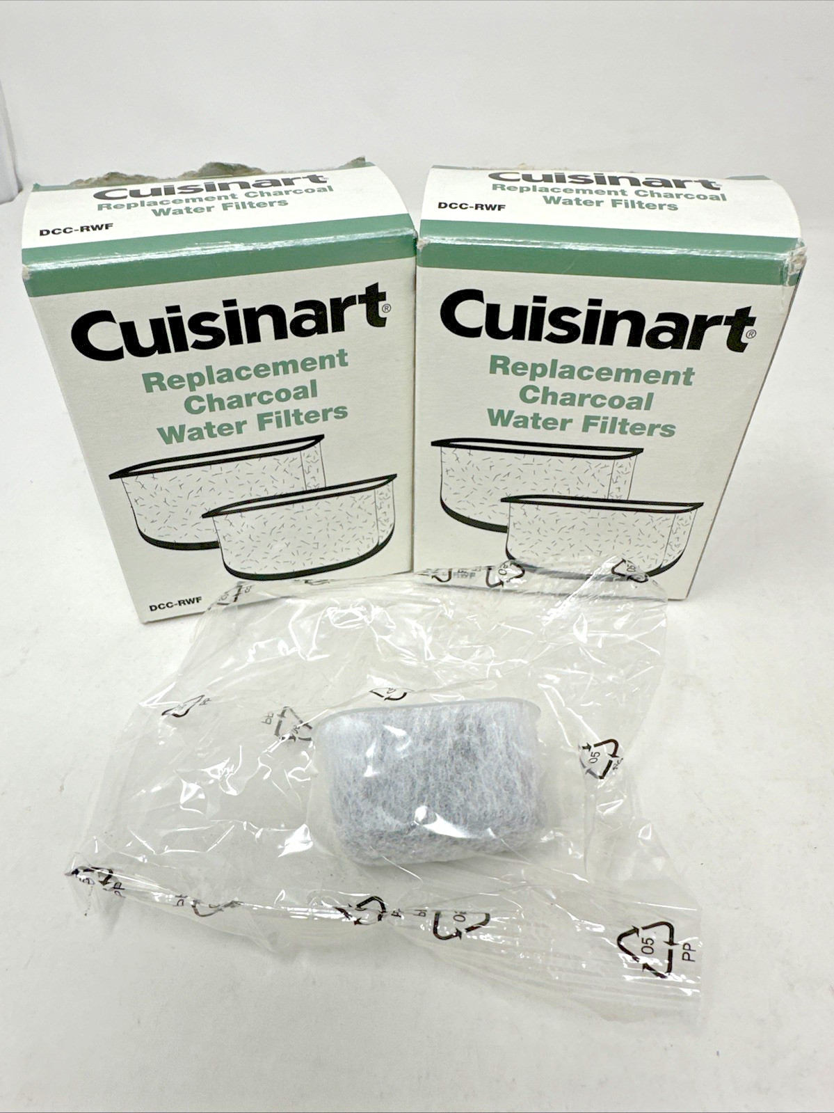 Cuisinart Replacement Charcoal Water Filters DCC-RWF Lot x 2 OEM 4 Total Filters gallery