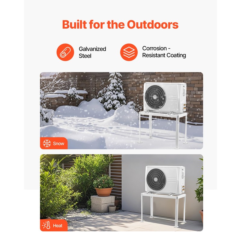 Mini Split Ground Stand Adjustable Anti Vibration for 9000-18000 BTU gallery