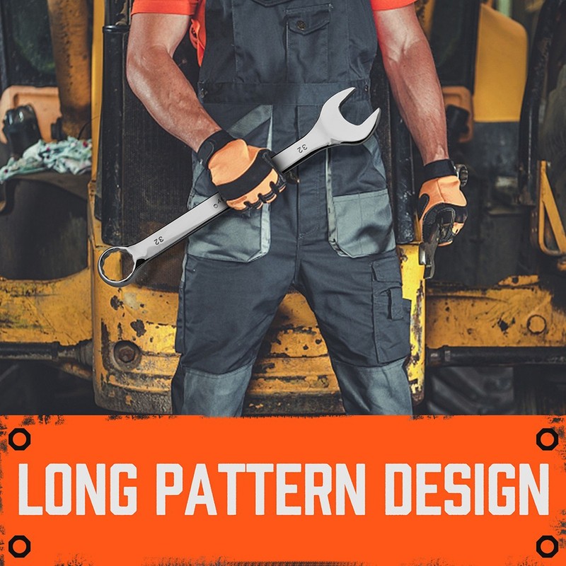 6PC Large Wrench Set with Rolling Pouch 23, 24, 26, 27, 30, 32mm 12 Point 15° gallery