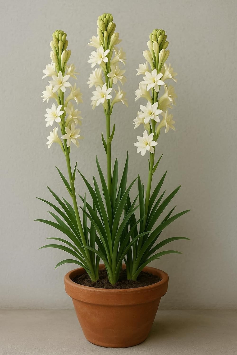 Pretty Imported Double Rajnigandha White Flower Bulbs Pack Of 7+ Bulbs gallery