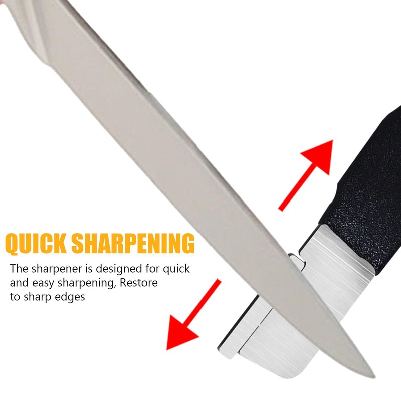 Black/red Garden Tool Sharpener QuickGardening Scissors Sharpener for Lawn Mower gallery