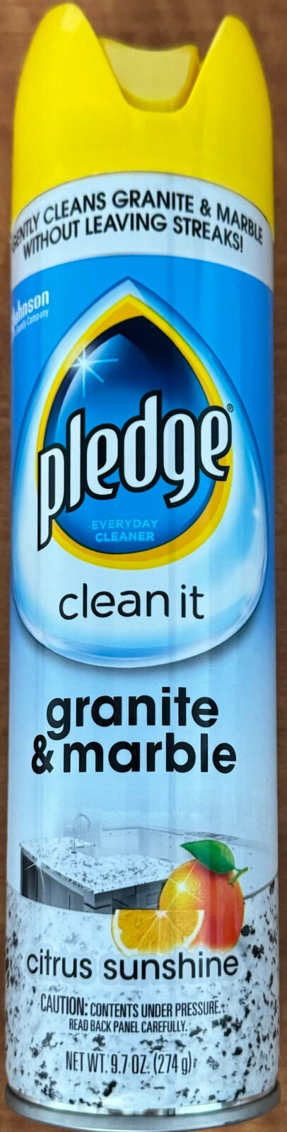 6 Pledge Everyday Cleaner Clean It Granite & Marble Spray Citrus Sunshine 9.7 oz gallery