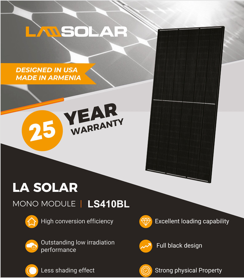 LA SOLAR 410W BLACK ON BLACK Solar panel gallery