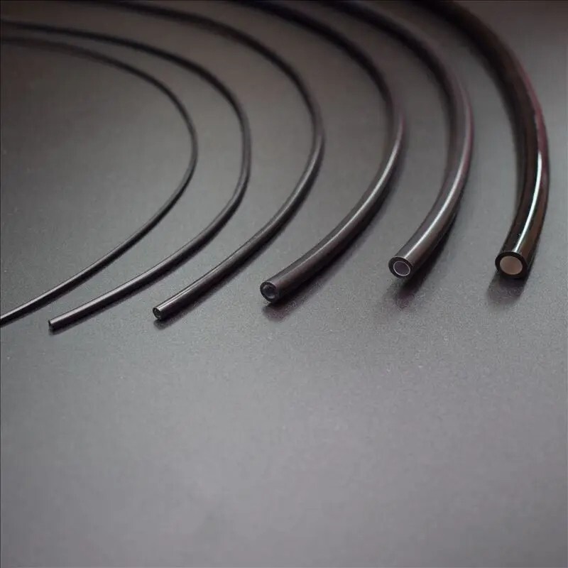 Black Cover Super Bright Solid Core End Glow Optic Fiber 1~10mm Thick Cable gallery