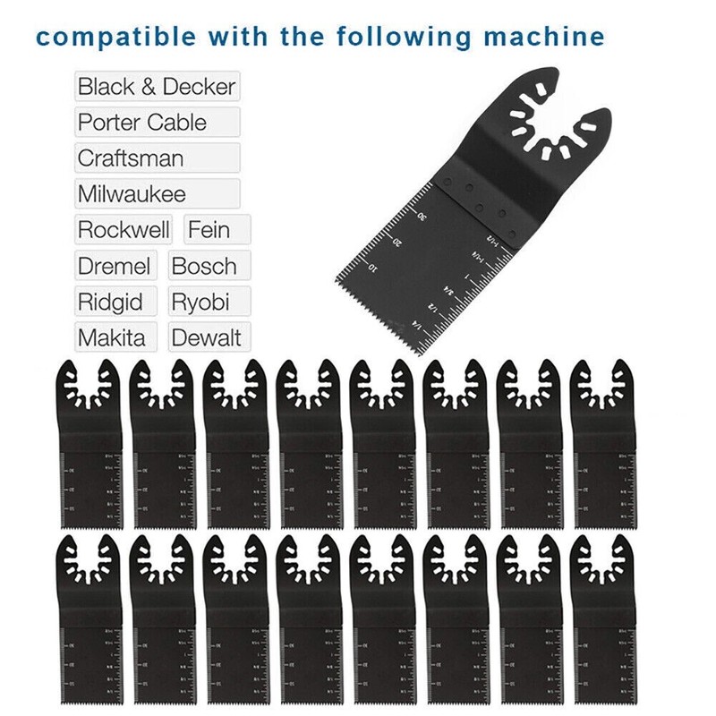 10Pcs Oscillating Multi Tool Saw Blades Wood Metal Cut Cutter For Dewalt Fein gallery