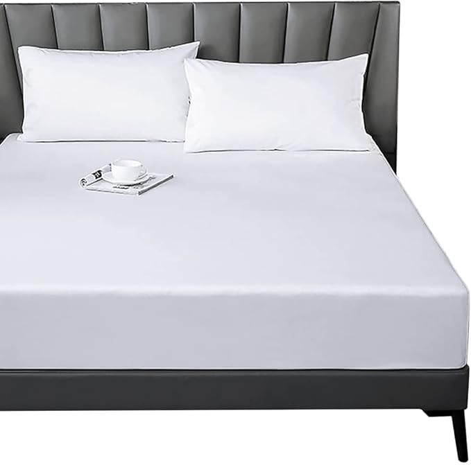 Cotton Fitted Sheet Full 300 Thread Count Soft Breathable 8-10" Deep Pocket S... gallery