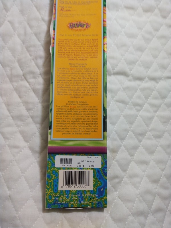 Buzz Orange And Cherry Incense Sticks Plus Made In USA Vanilla Vtg. 2004 gallery