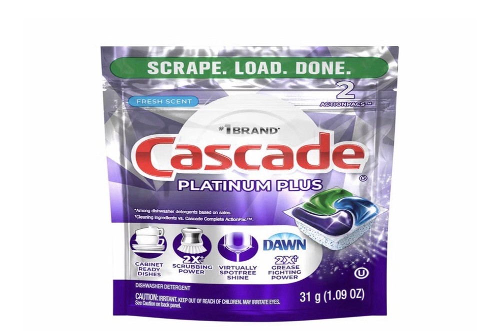 Cascade Platinum Plus Dishwasher Detergent Pods Fresh Scent 2 Count