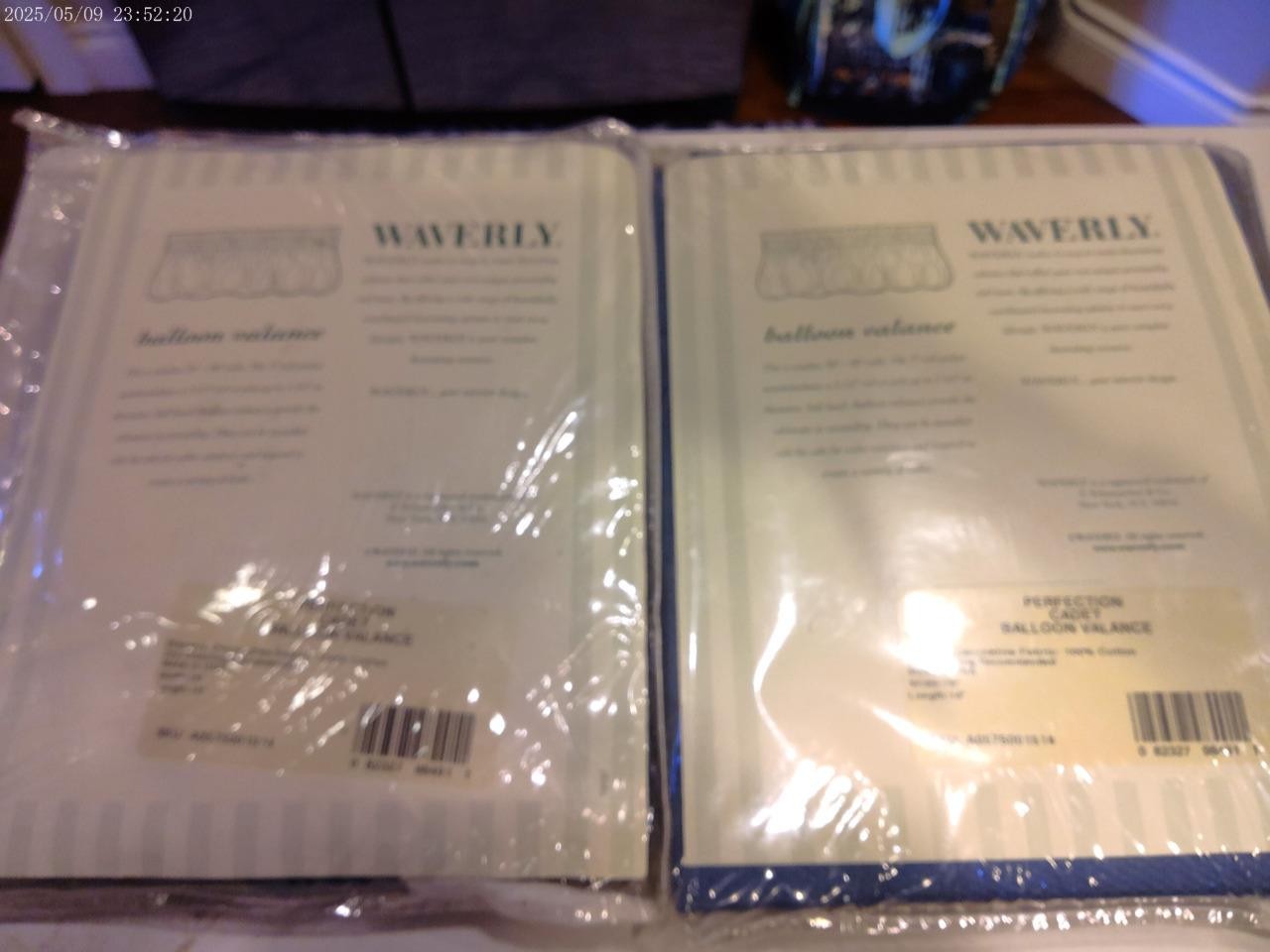 2 Waverly Perfection Cadet blue balloon valances new in packages low shipping gallery